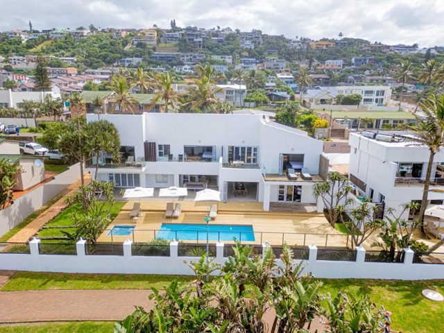 Villa and pool with Ballito behind