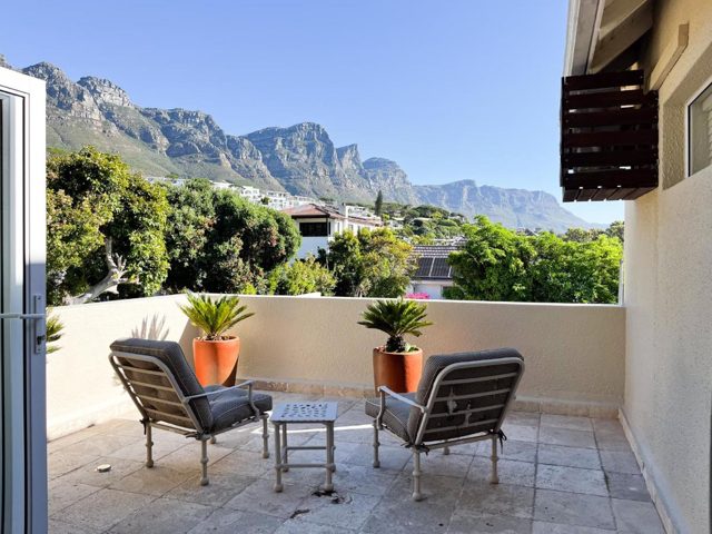 Terrace with mountain views
