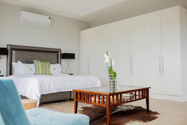 Bedroom with built-in wardrobe