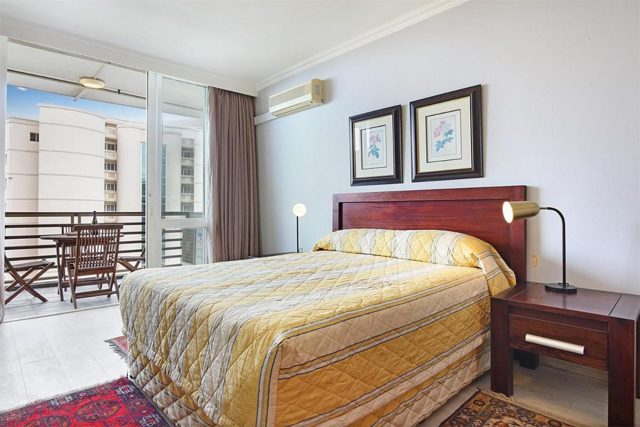 Bedroom with a double bed