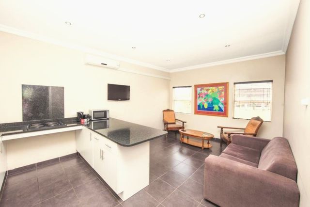 Open-plan lounge and kitchen